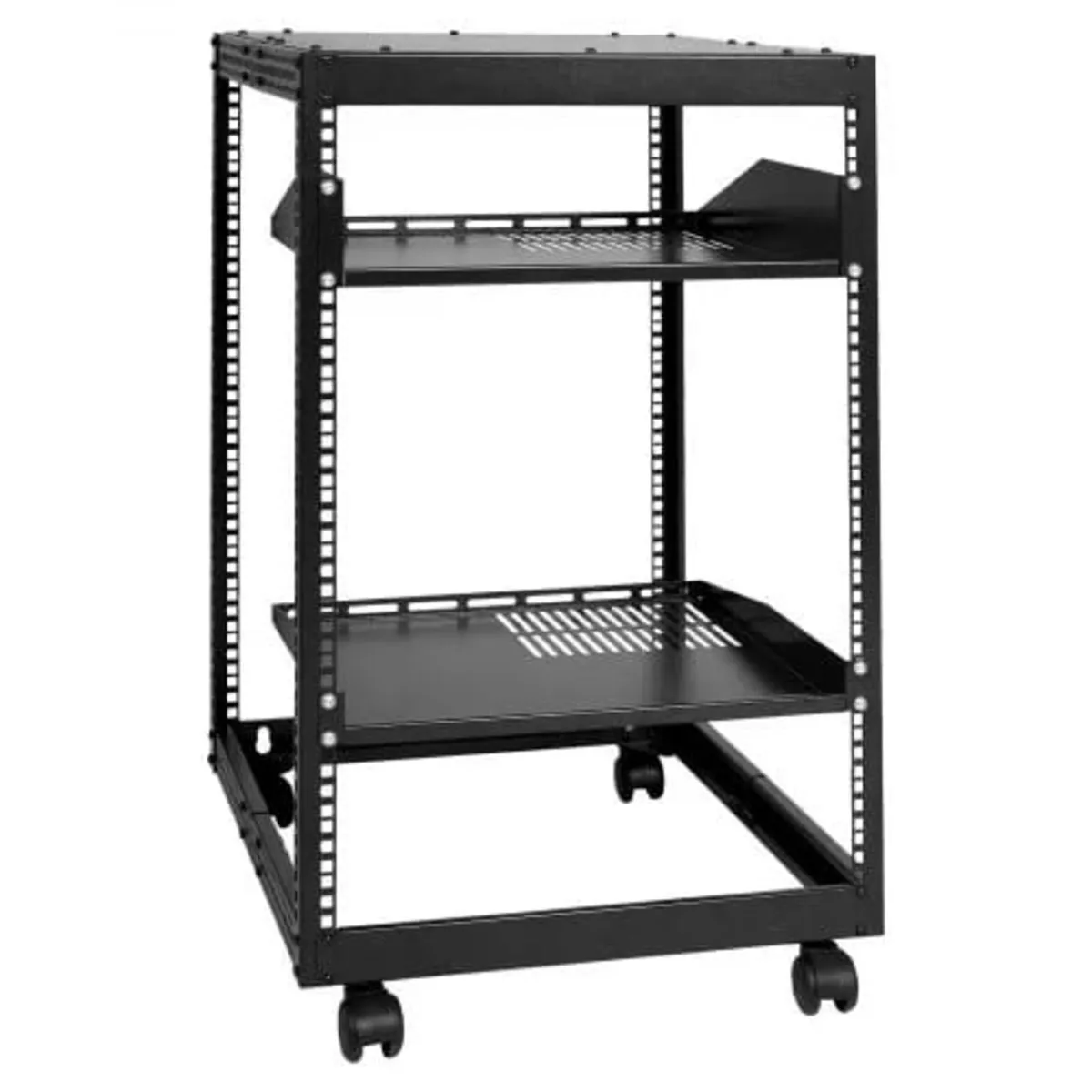 15U Open Frame Server Rack, 58.5-101.6cm/23-40 in - Image 1
