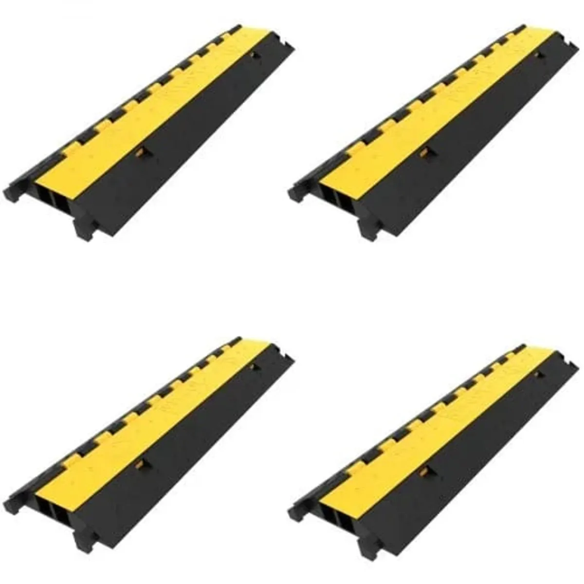 4 Pack Rubber Cable Protector Ramp 103x25.5x5 cm 2 - Image 1