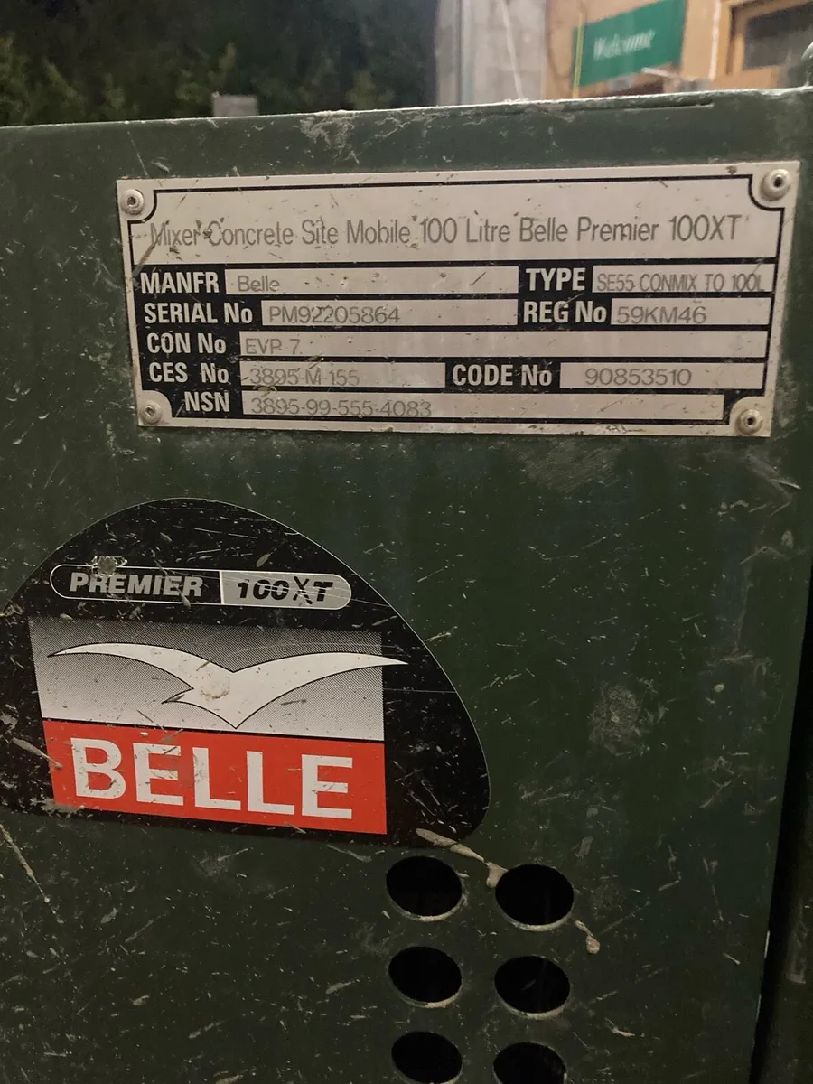 Belle 100 XT Diesel Cement Mixer - Image 3