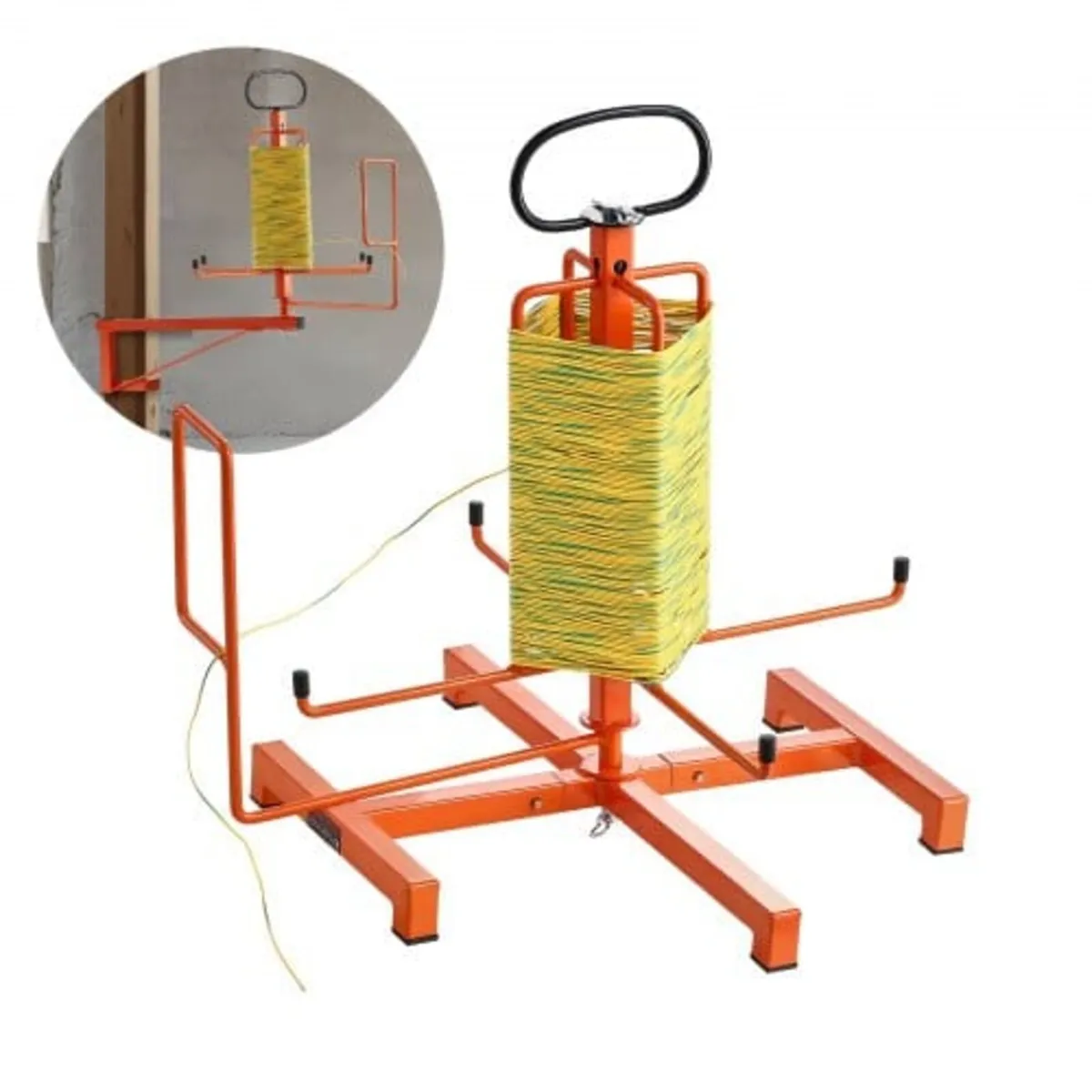 Cable Dispenser, Floor or Stud Mounted, Wire Spool - Image 1