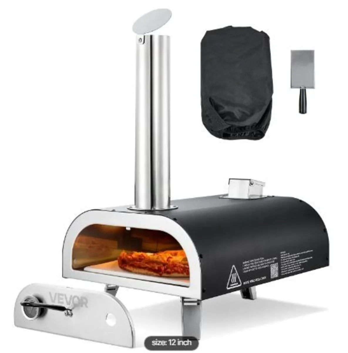 Outdoor Pizza Oven, 12 Inch Wood Fired Pizza - Image 4