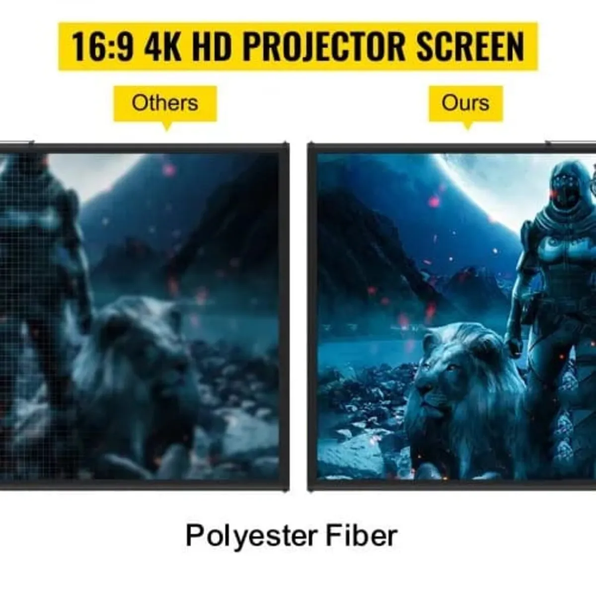 Tripod Projector Screen with Stand 110inch 16:9 4K - Image 2