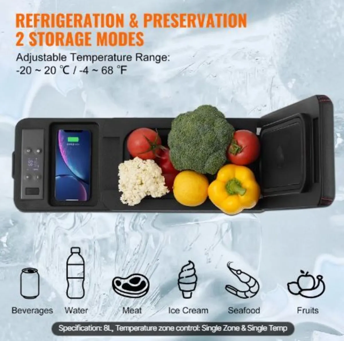 Car Refrigerator, 12 Volt Car Armrest - Image 1