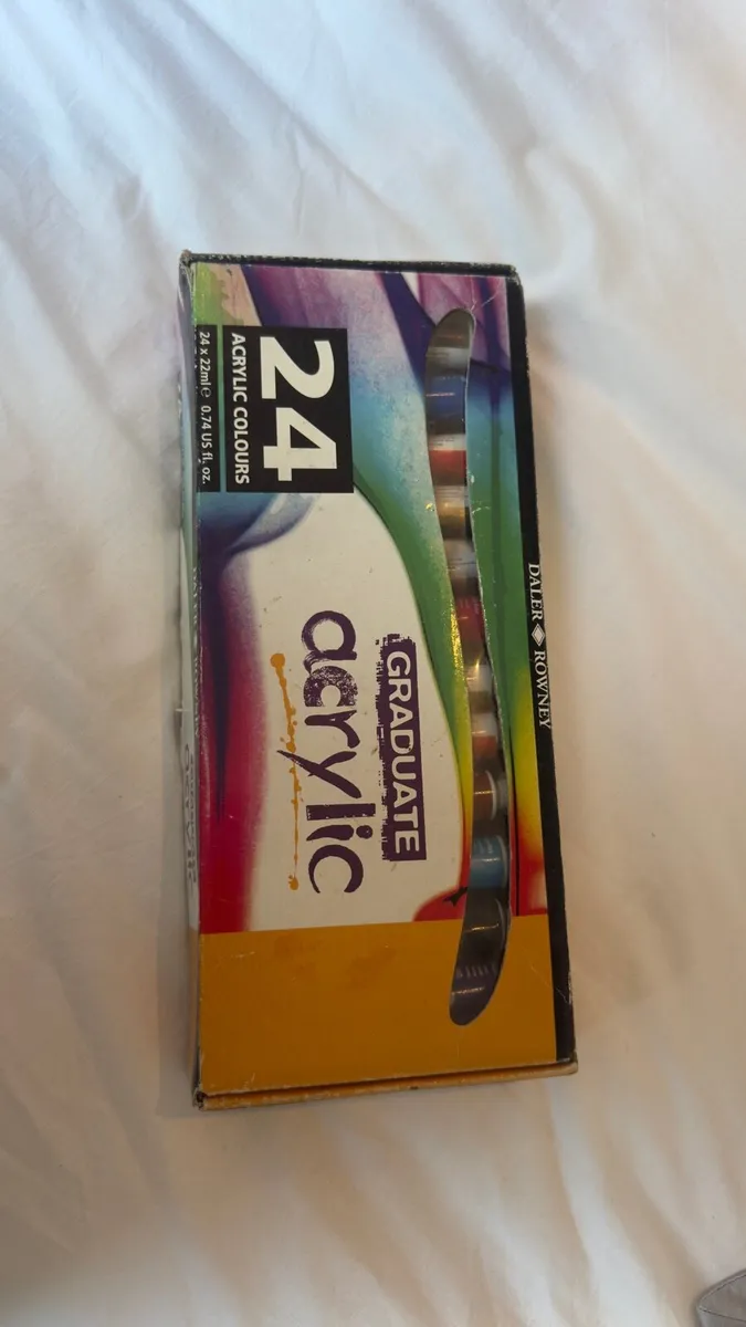 Daler-Rowney Acrylic Paint Set (24 Colours) - Image 1