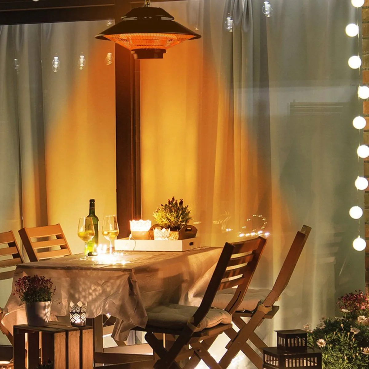 🔥 SAHARA 1500W HANGING ELECTRIC PATIO HEATER 🔥 - Image 2