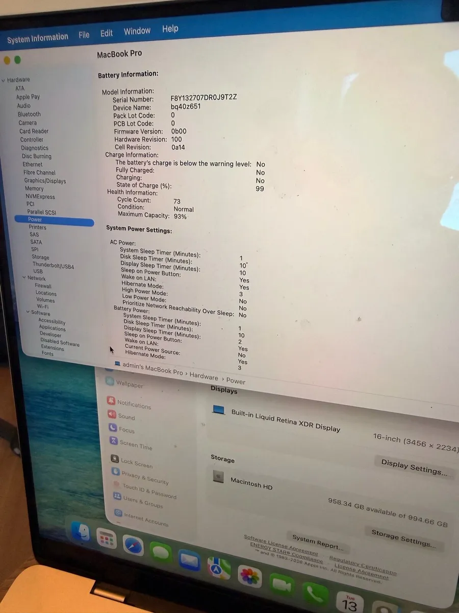 Macbook Pro16” 2021 M1 Max - 32GB RAM - 1 TB SSD - Image 2