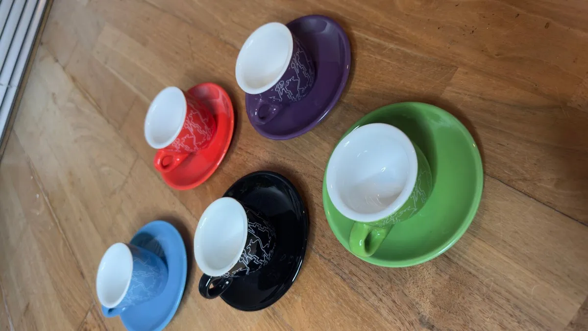 Bialetti Espresso Cups & Saucers – Set of 5 - Image 2