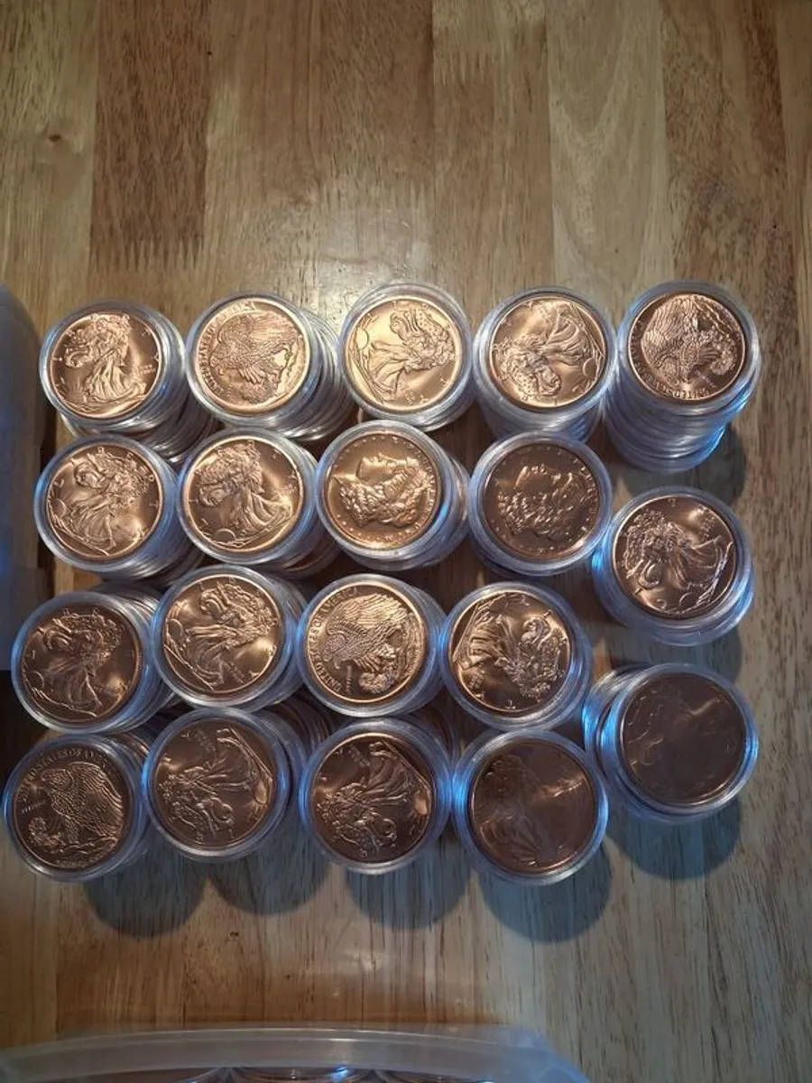 1 kg copper bars and 1 oz rounds - Image 4