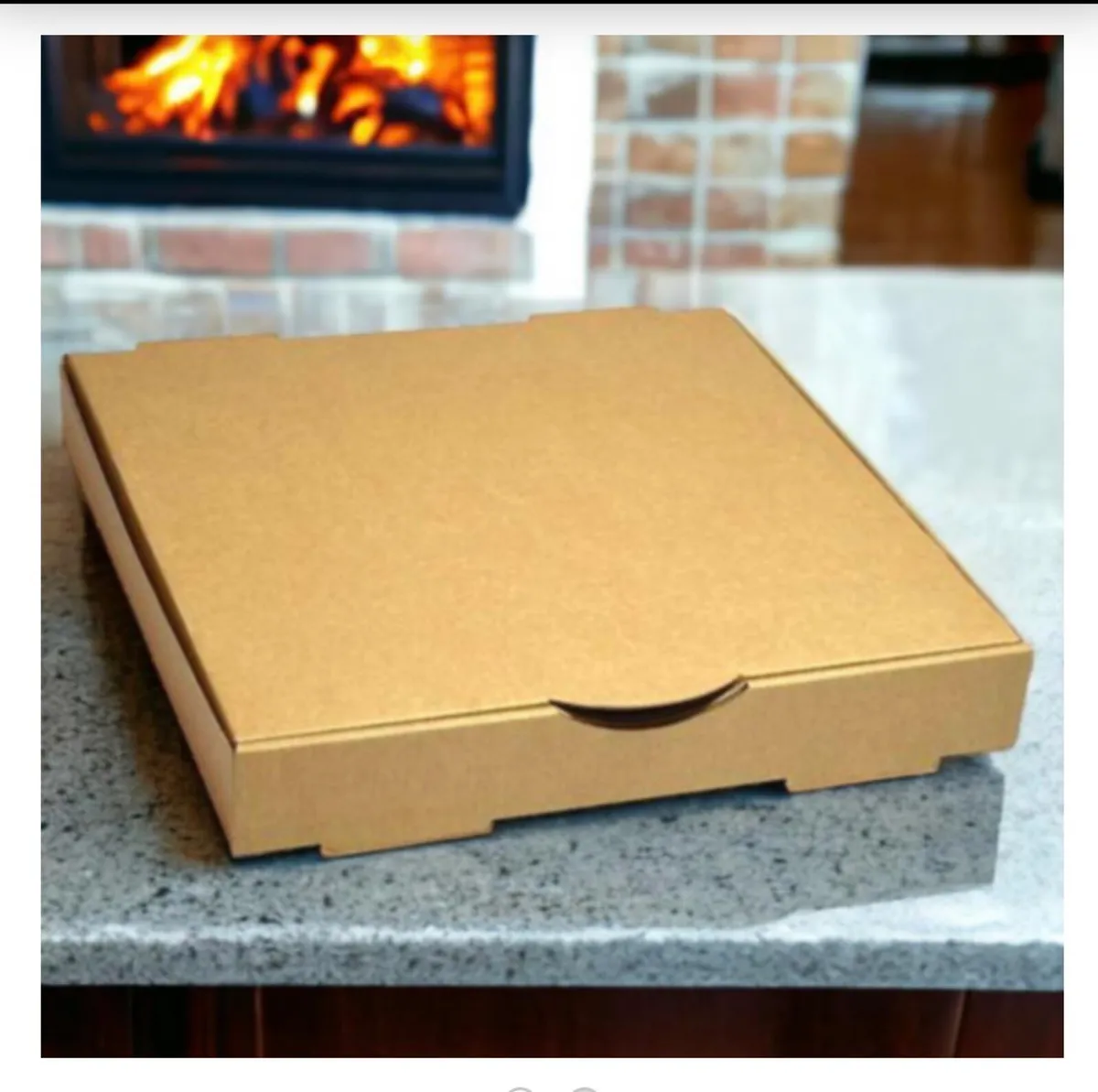 80 x 12-Inch Brown Pizza Boxes - Image 1