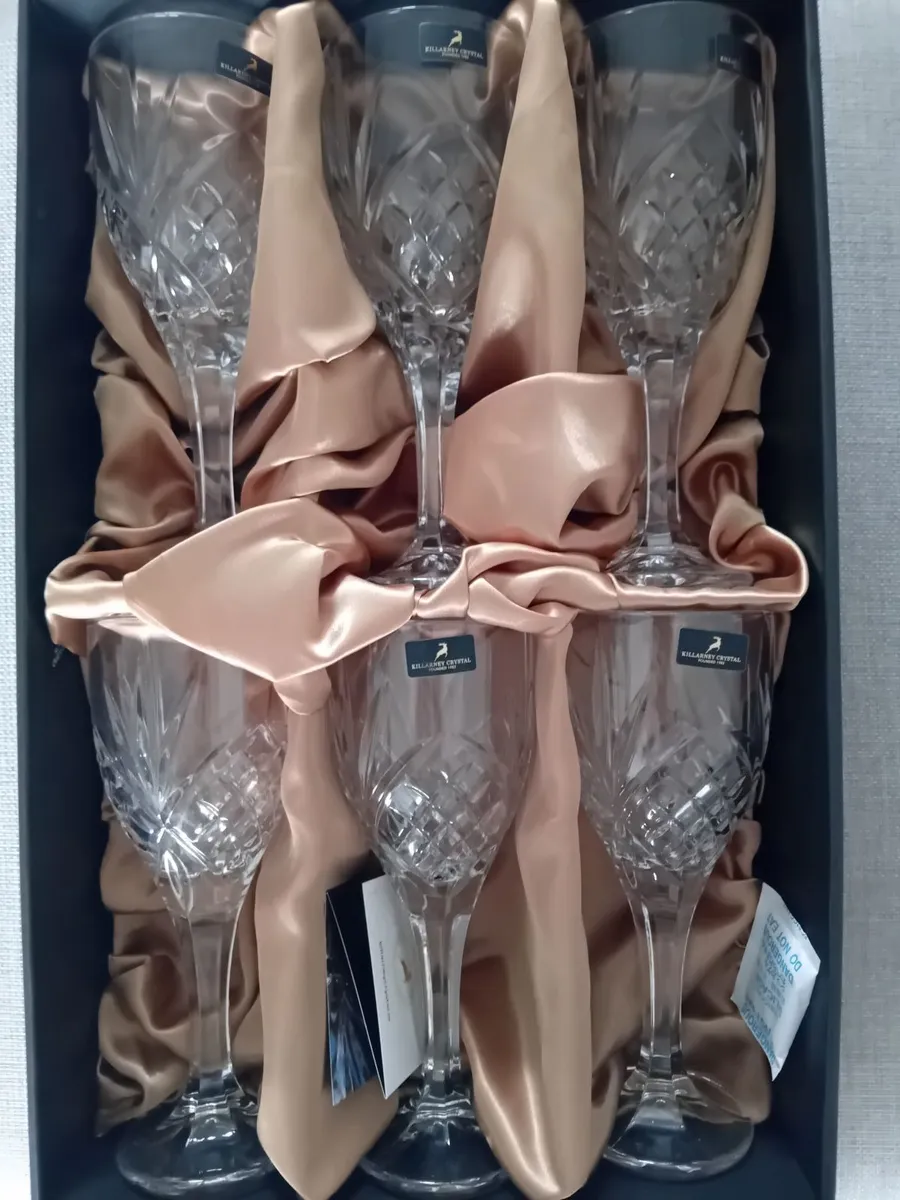 NEW Killarney Crystal Wine Glasses - Image 2