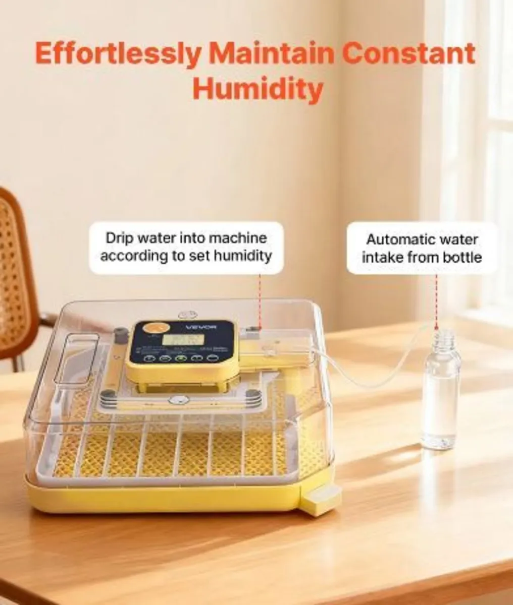 48 Egg Incubator, Automatic Egg Turner - Image 3