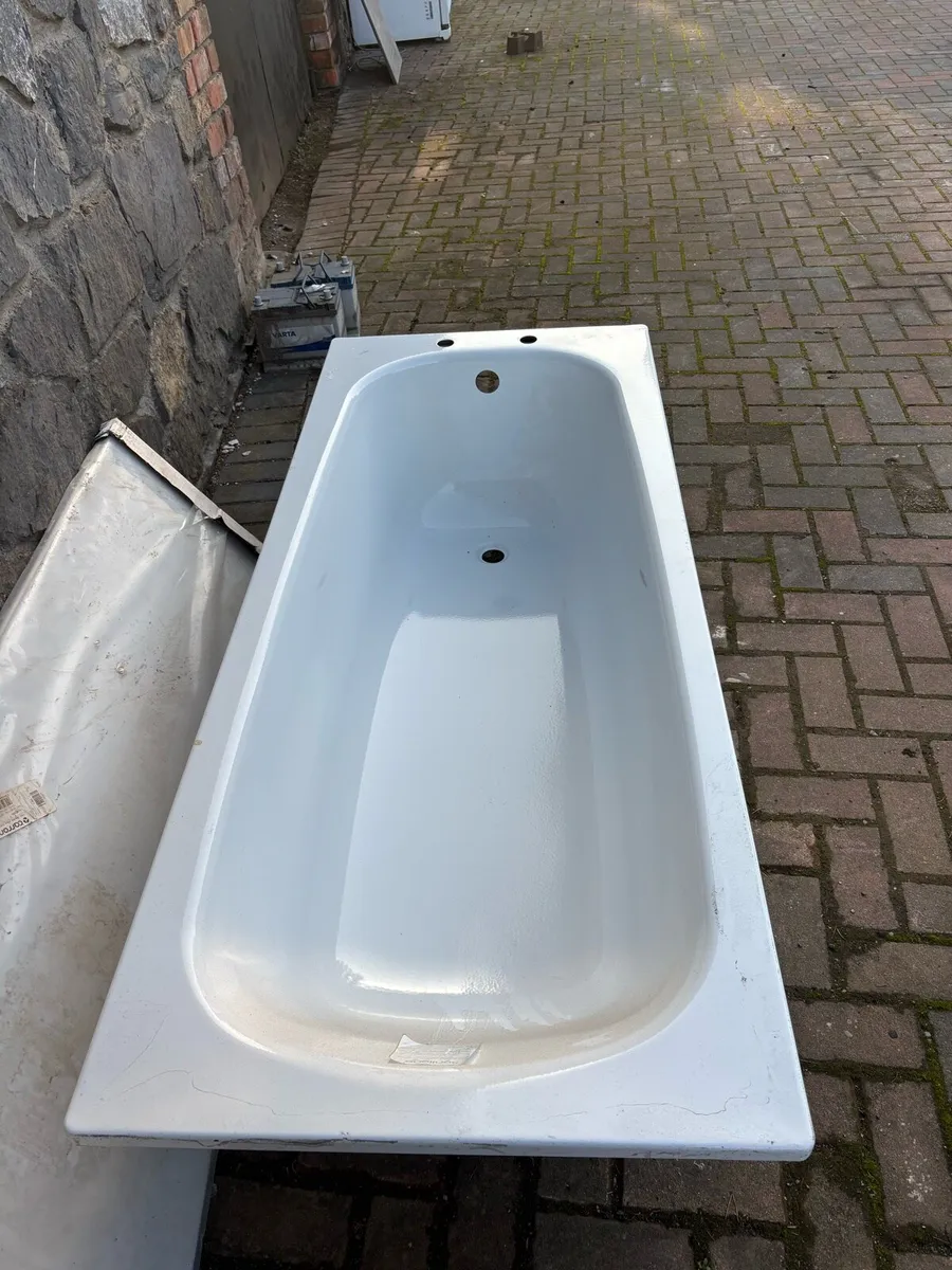 Steel bath with side & legs - Image 2