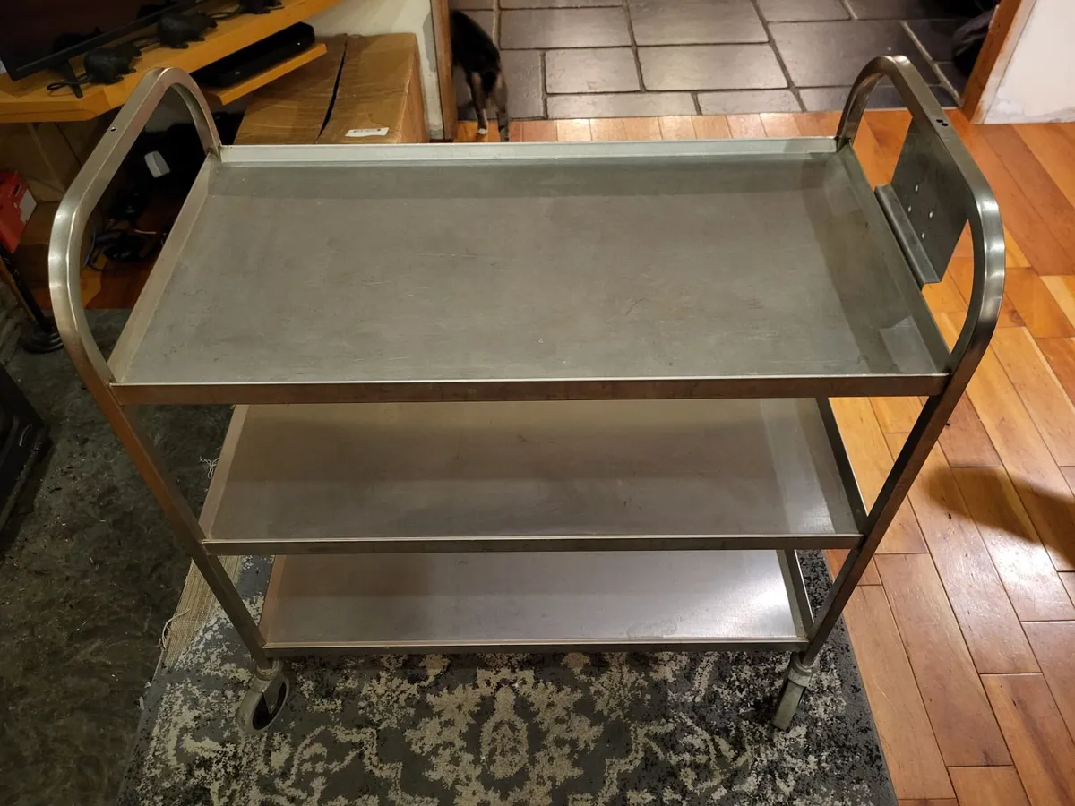 Stainless-steel trolley. - Image 2