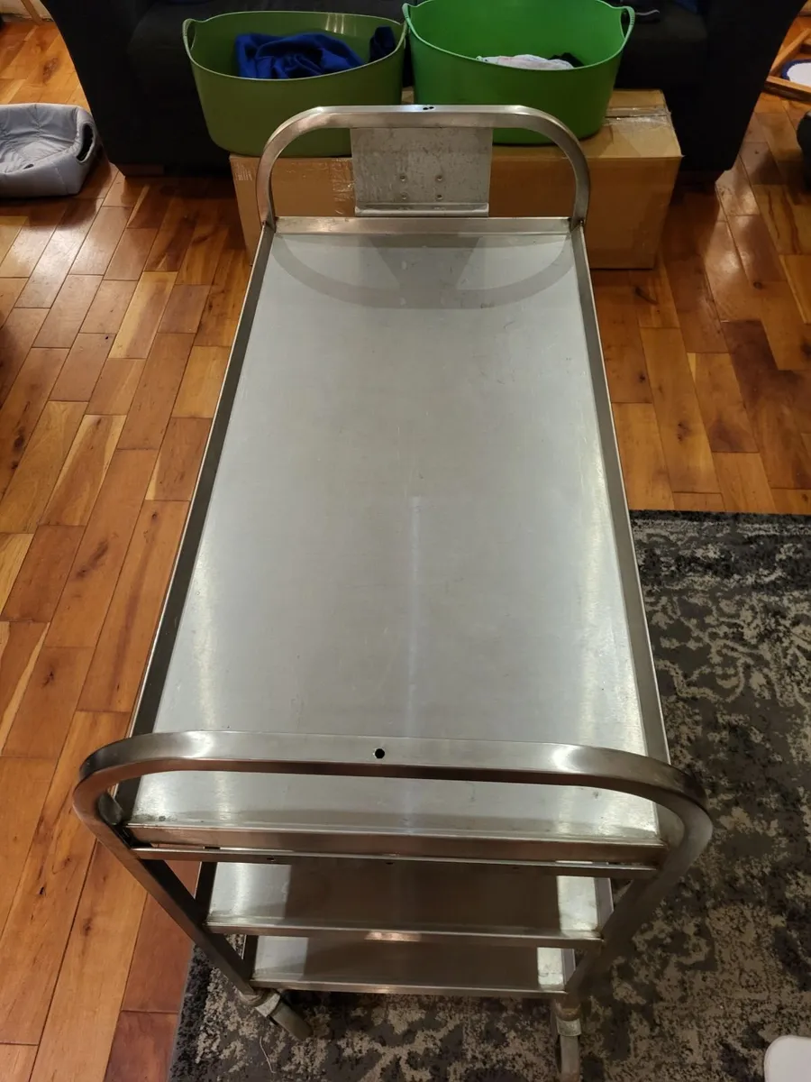 Stainless-steel trolley. - Image 3
