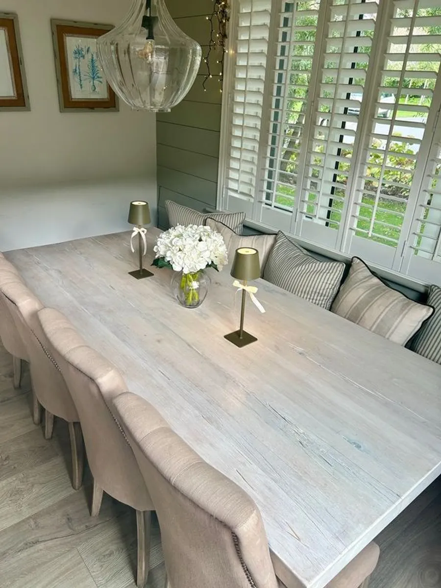 Dining table with bench  - Ventura - Image 4