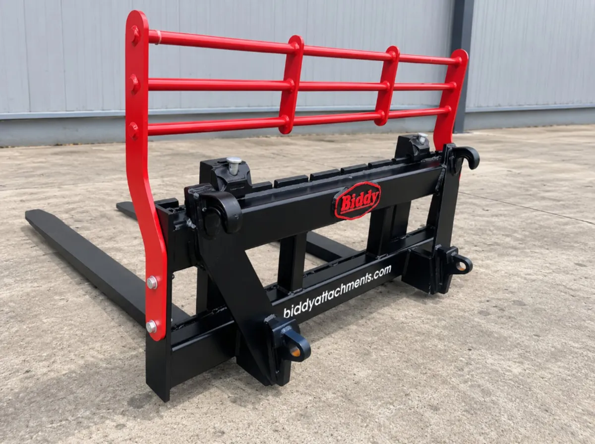 BIDDY PALLET FORKS – EXCAVATORS, LOADERS, TRACTORS - Image 2