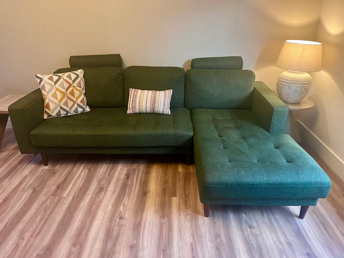 Moss Green RH Corner Sofa - Image 1