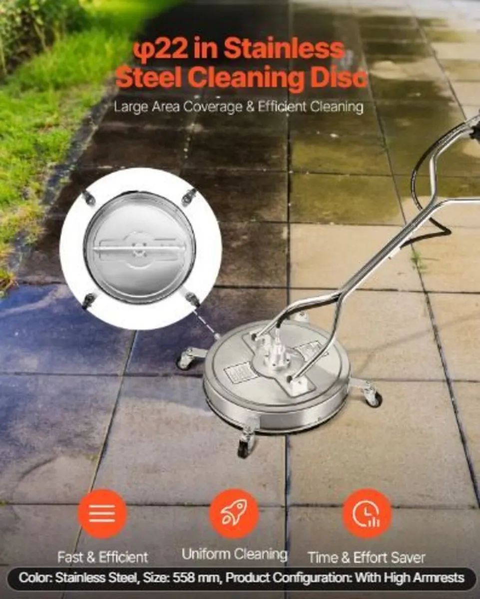 22" Pressure Washer Surface Cleaner - Image 2
