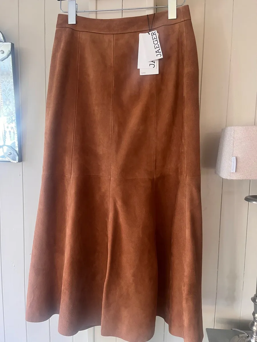 Jaeger Duede brown long skirt - Image 1