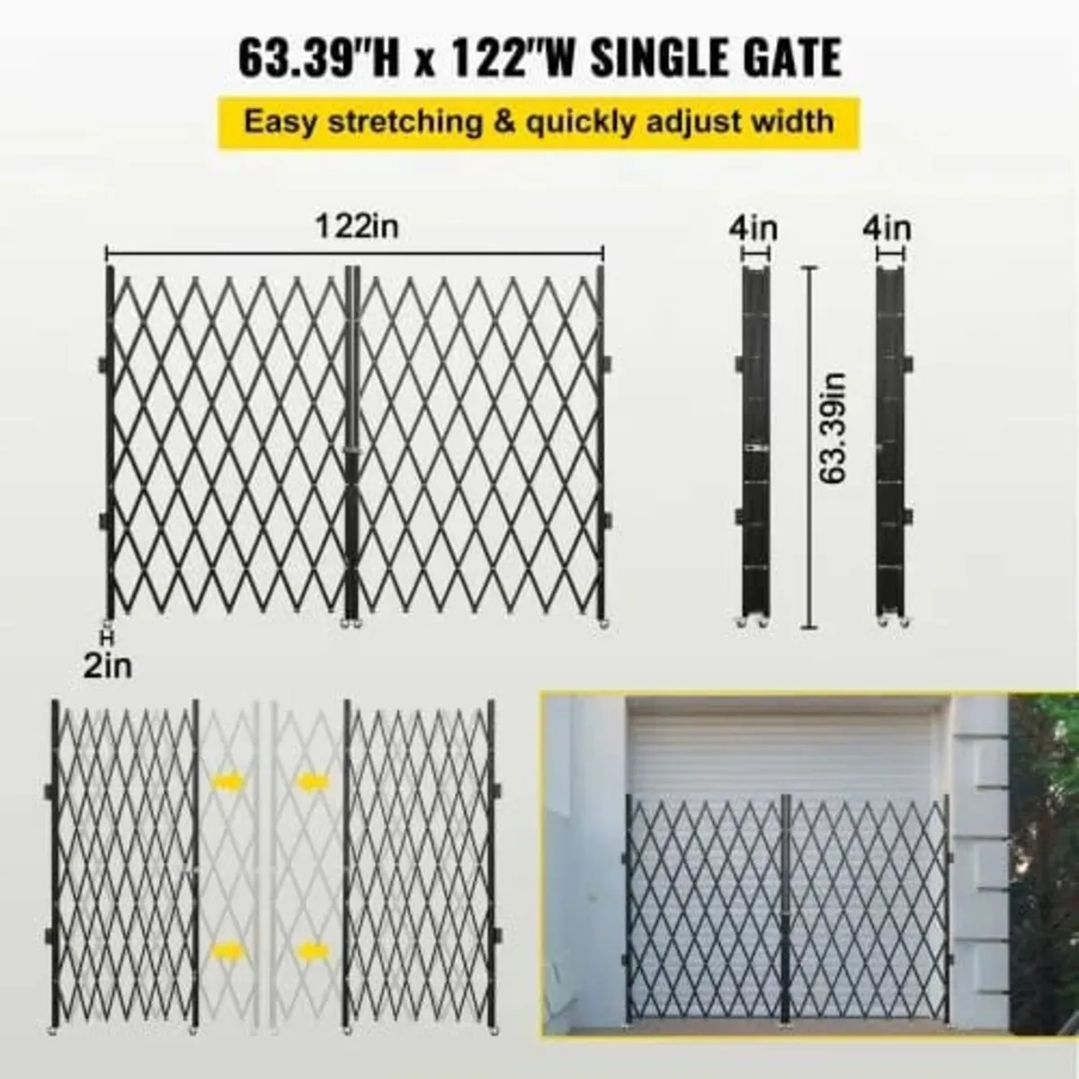 Double Folding Security Gate Folding Door Gate 310 - Image 3