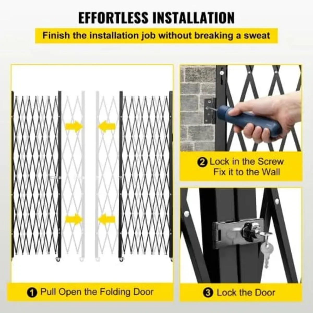 Double Folding Security Gate Folding Door Gate 310 - Image 4