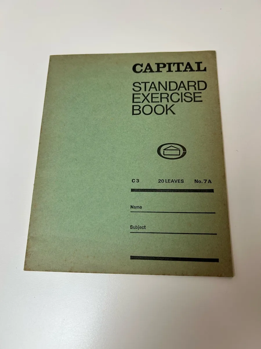 Vintage Capital Exercise copy book from 1970s 1980 - Image 1