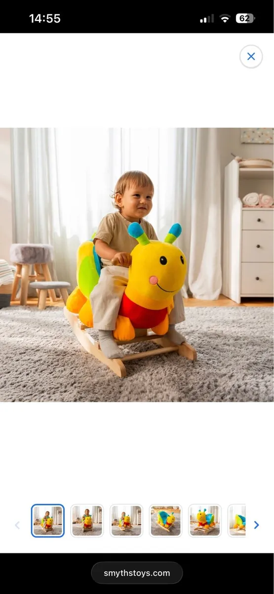 Wooden Baby Rocking Caterpillar - Image 1