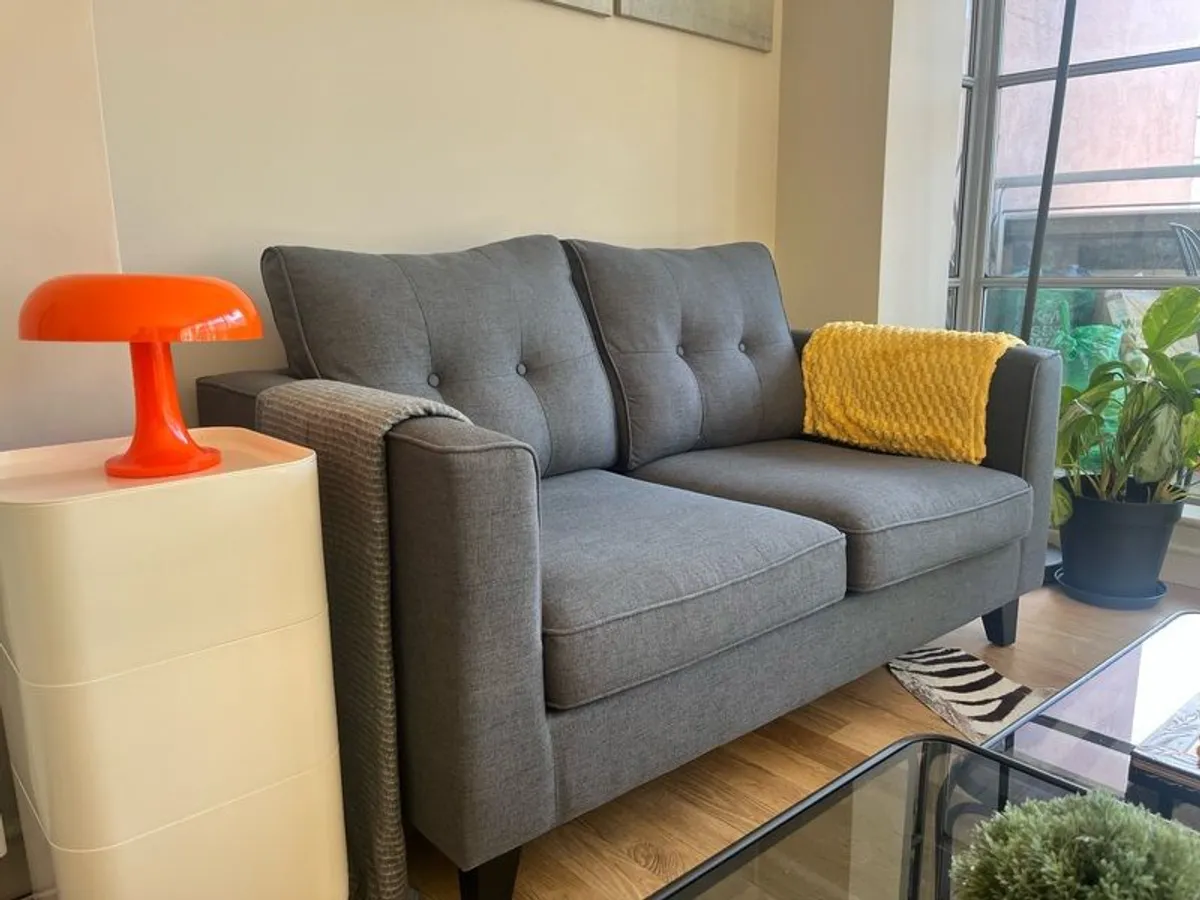 2 Grey Sofas in Excellent Condition Only 1 Year Old - Image 3