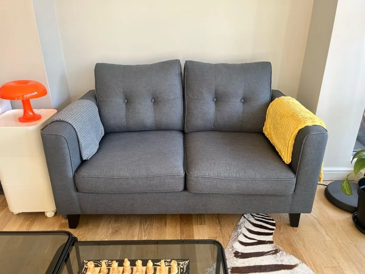2 Grey Sofas in Excellent Condition Only 1 Year Old - Image 4