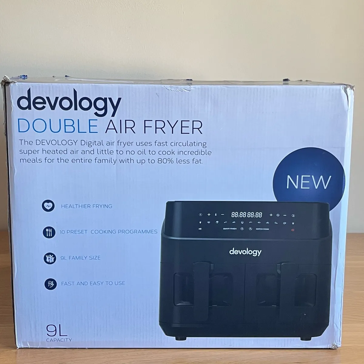 Devology Double Air Fryer 9L - Image 3