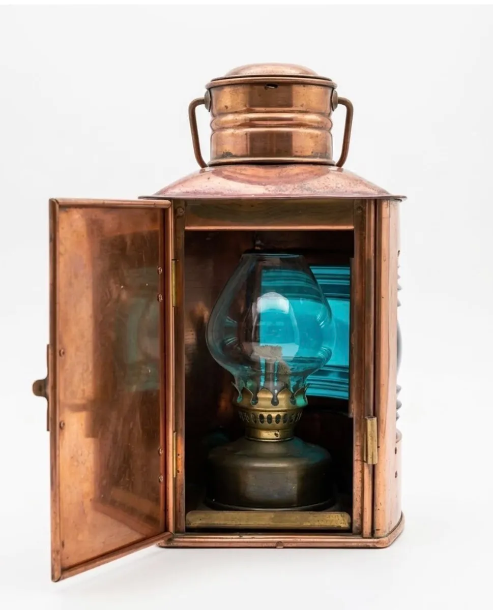 Vintage Copper Ship's Lantern - Image 3