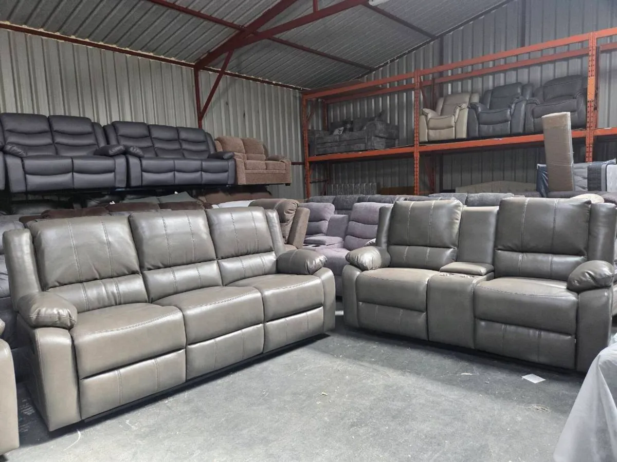 New Leather Sofa Sets 3+2 & 3+1+1 - Image 2