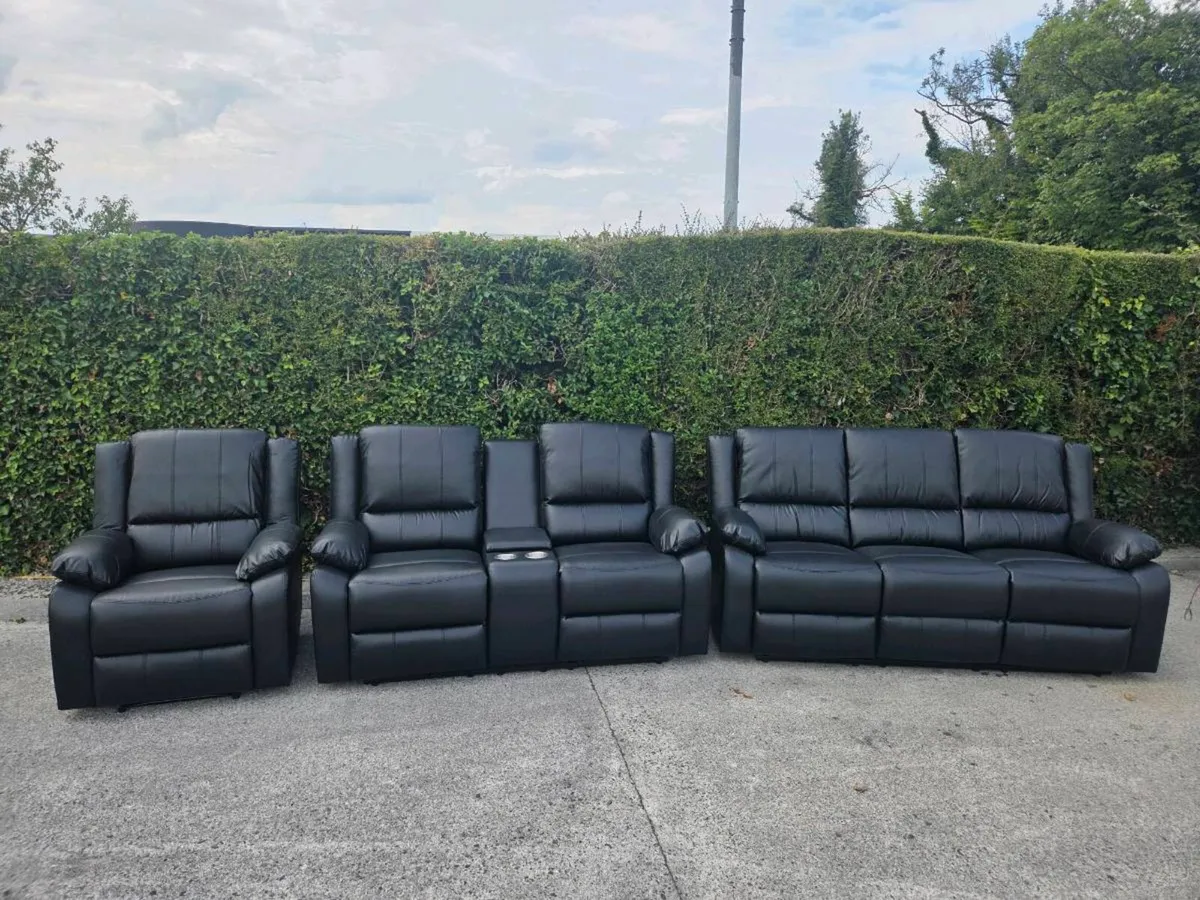 New Larson Leather Sofa Sets Free Delivery - Image 1