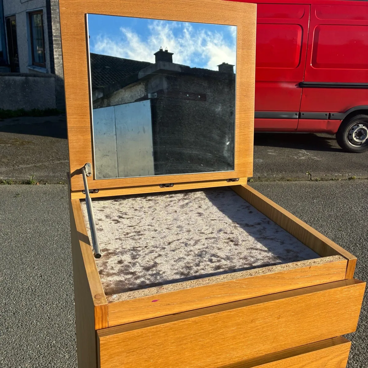 Tall boy Chest of Drawers with Mirror - Image 3
