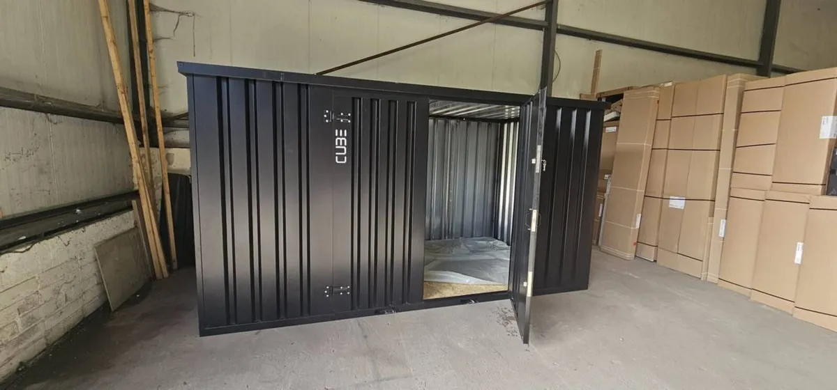 CUBE Heavy Duty Steel Shed 2m×4m (6.6ft × 13.1ft) - Image 1