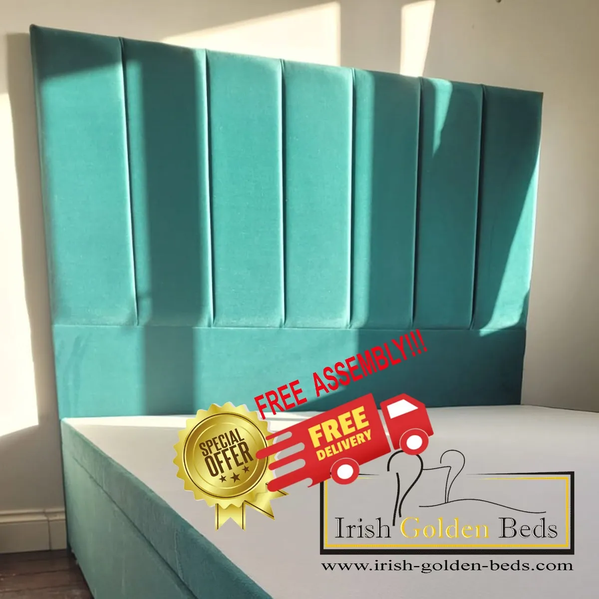 bed frame and headboard, free delivery - Image 3