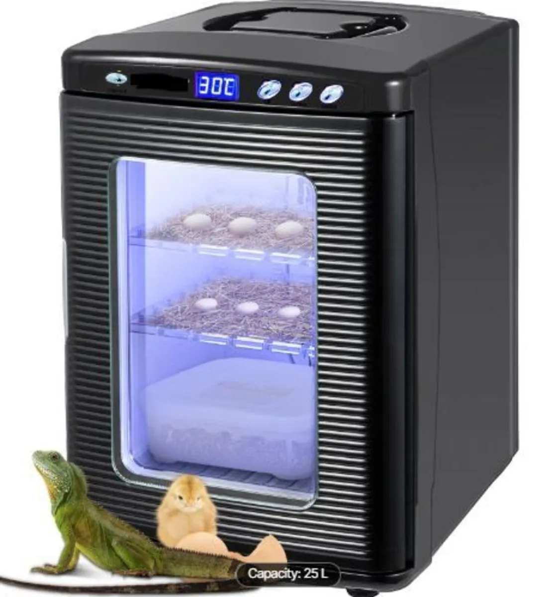 Black Reptile Incubator 25L Scientific Lab - Image 3