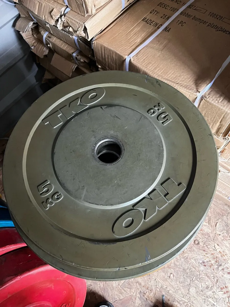 150kg Olympic bumper weight set - Image 1
