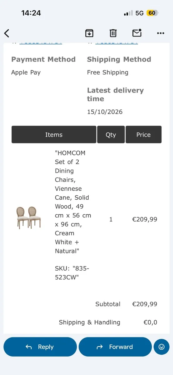 Dressing table chair - Image 1