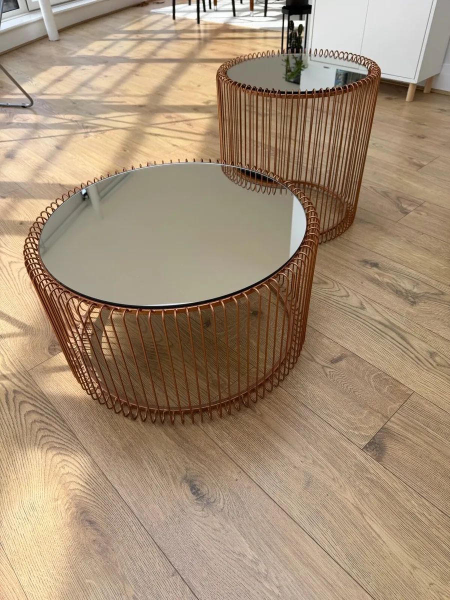 KARE Design Wire Coffee Tables Set - Image 1