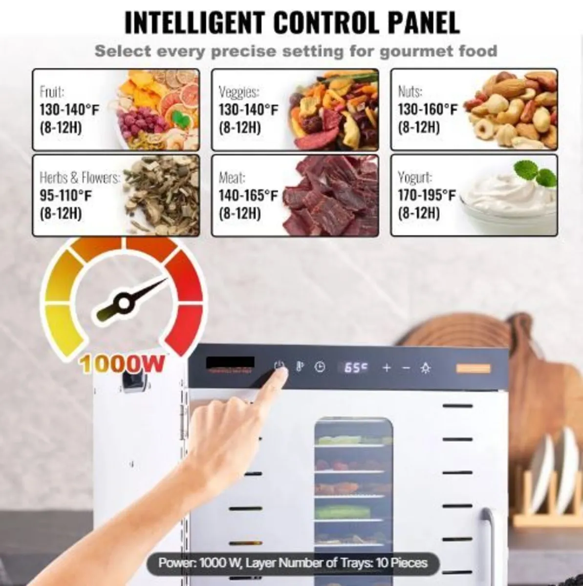 10 Trays Food Dehydrator Machine Stainless - Image 3