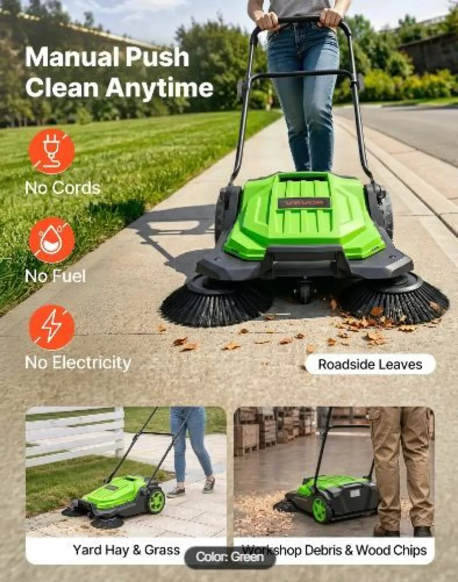 Walk-Behind Hand Push Floor Sweeper for sale in Clare for €150 on DoneDeal