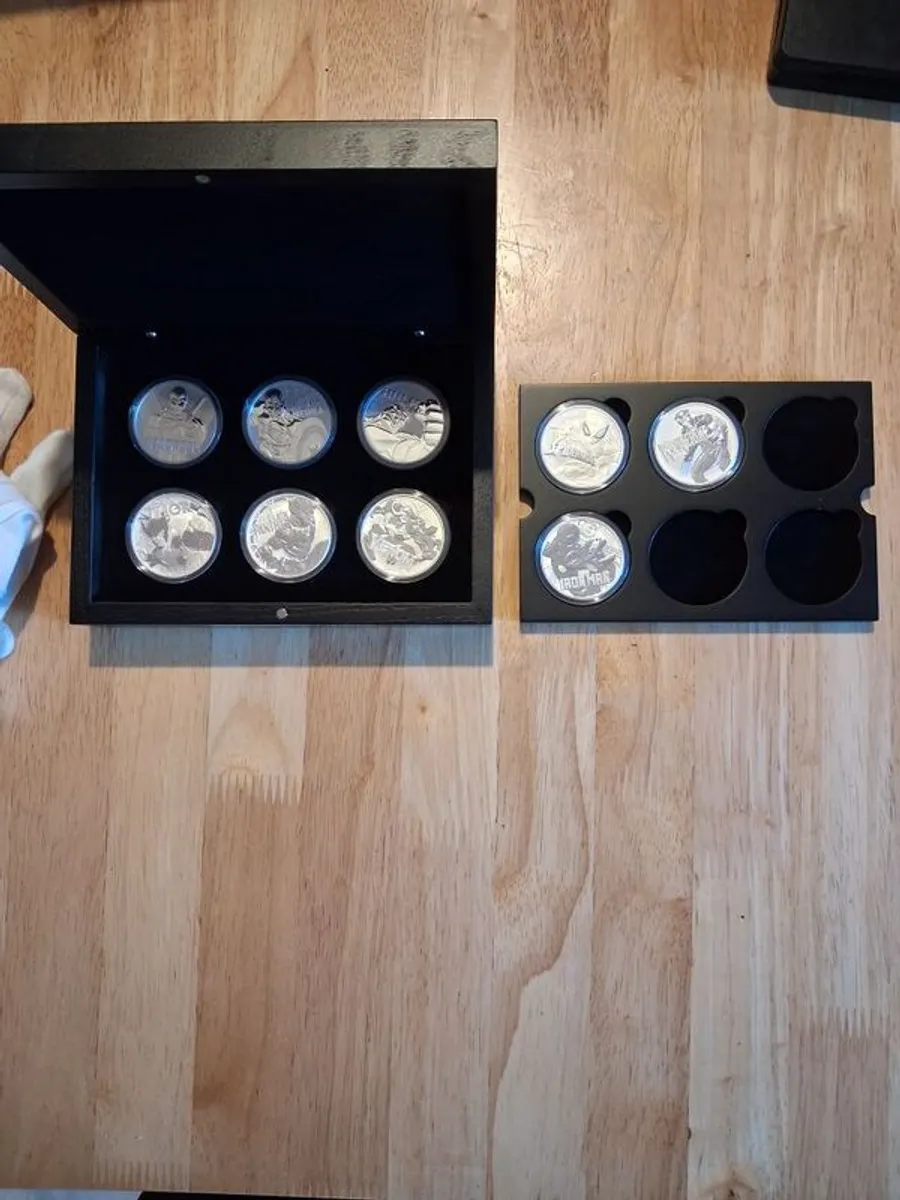Marvel 1 oz  silver set of 9 coins - Image 2