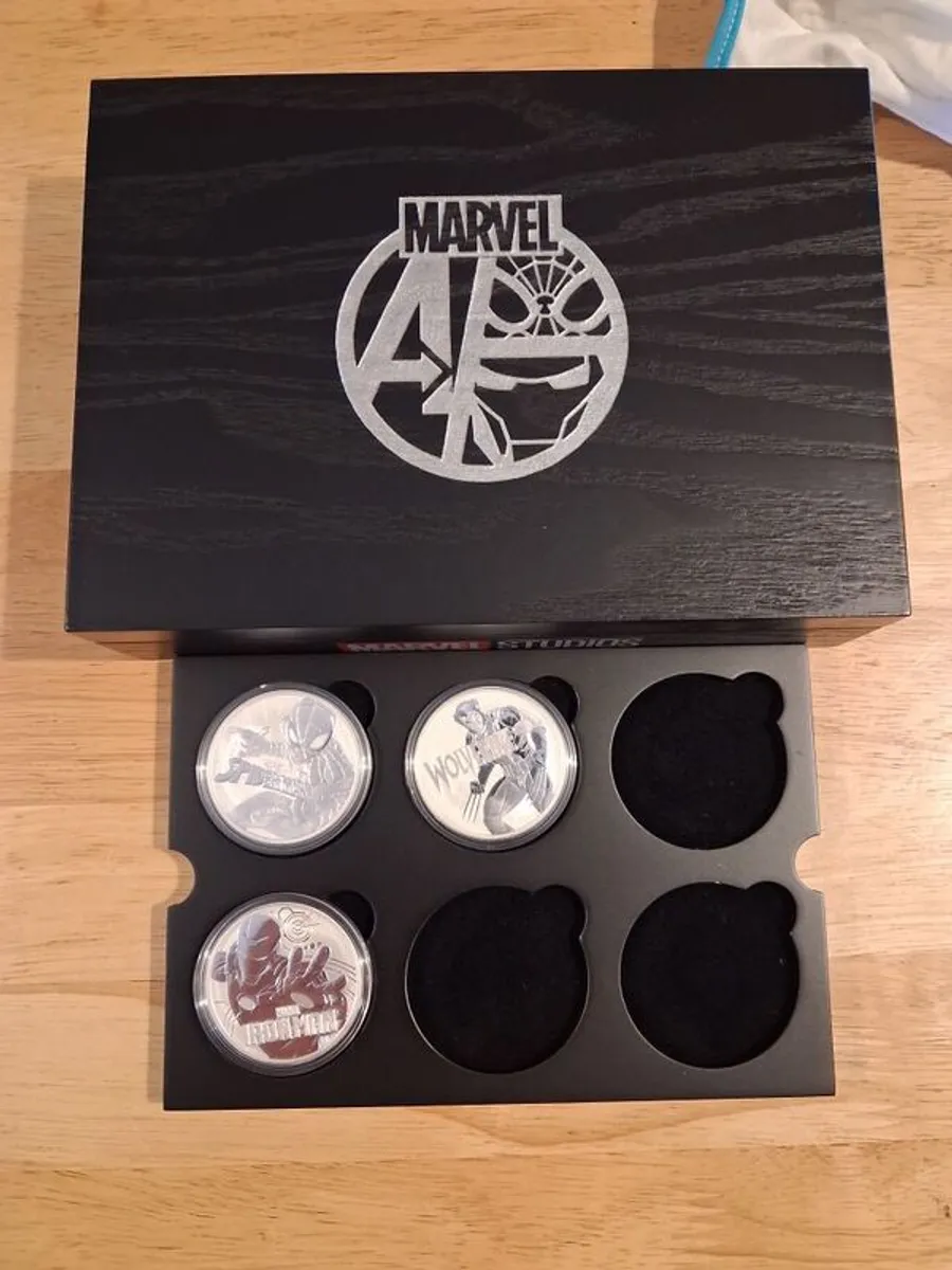 Marvel 1 oz  silver set of 9 coins - Image 3