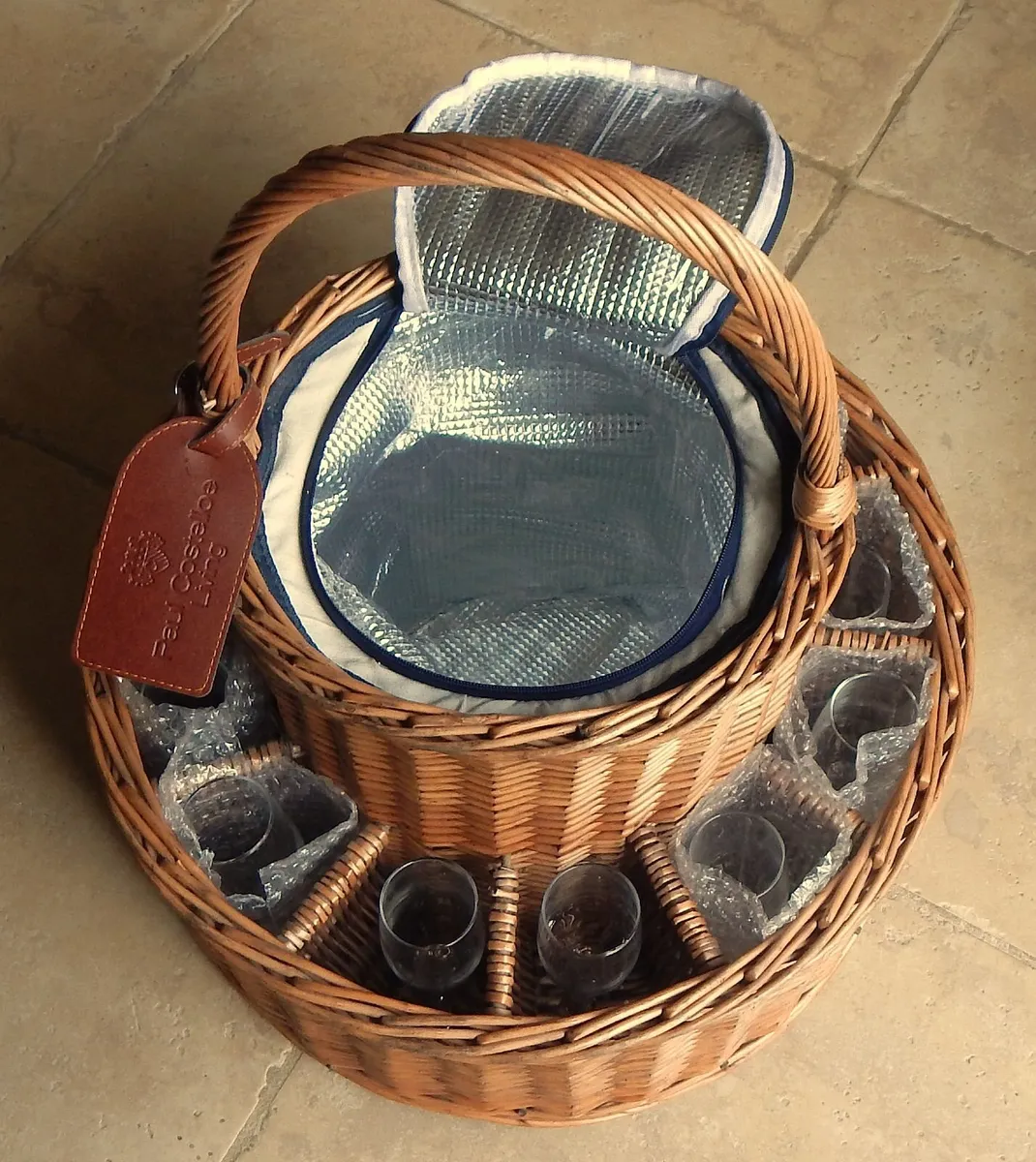 Large Paul Costelloe Champagne Celebration Basket - Image 2