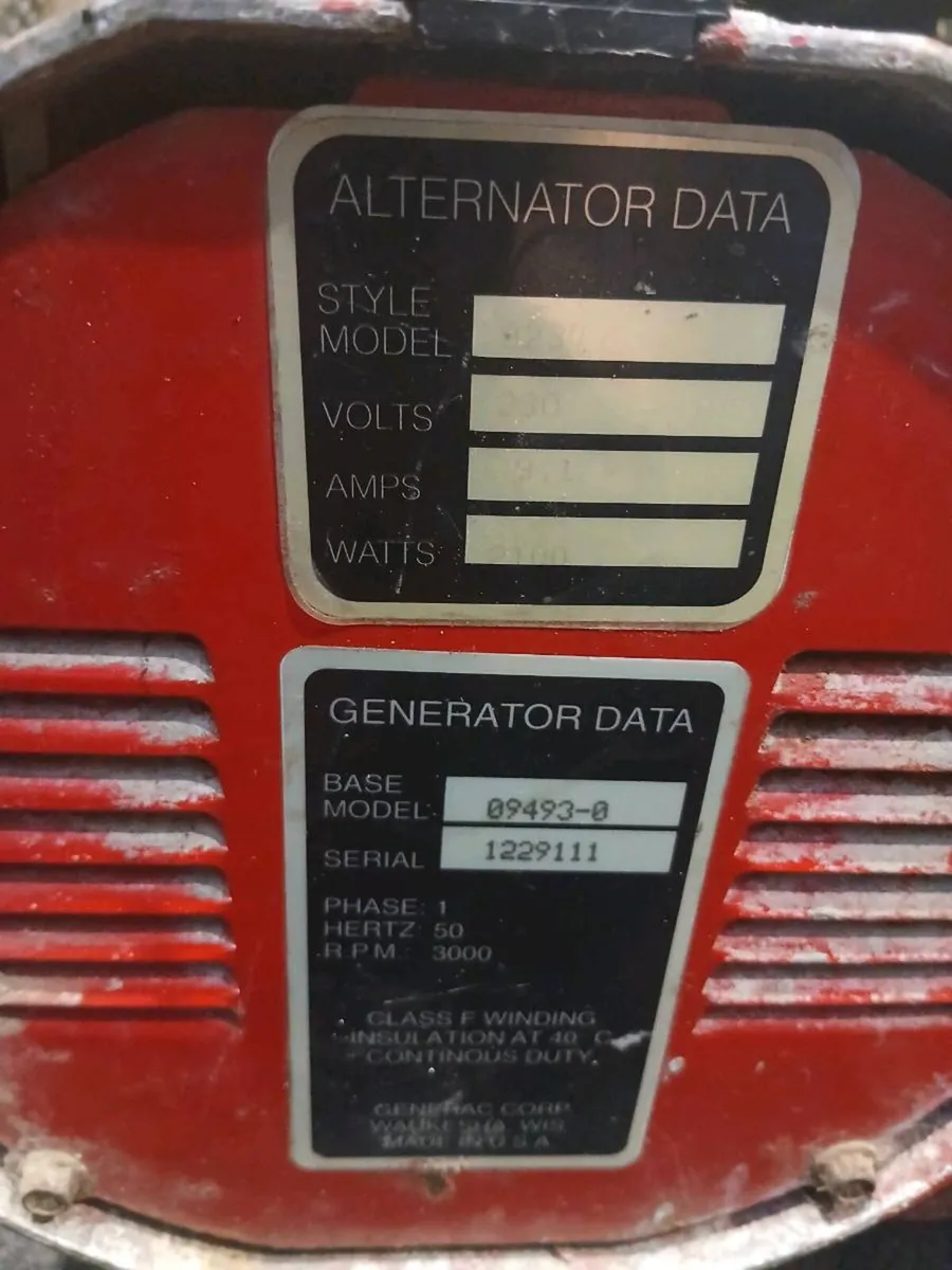 2.5 KVA BRIGGS AND STRATTON GENERATOR - Image 4