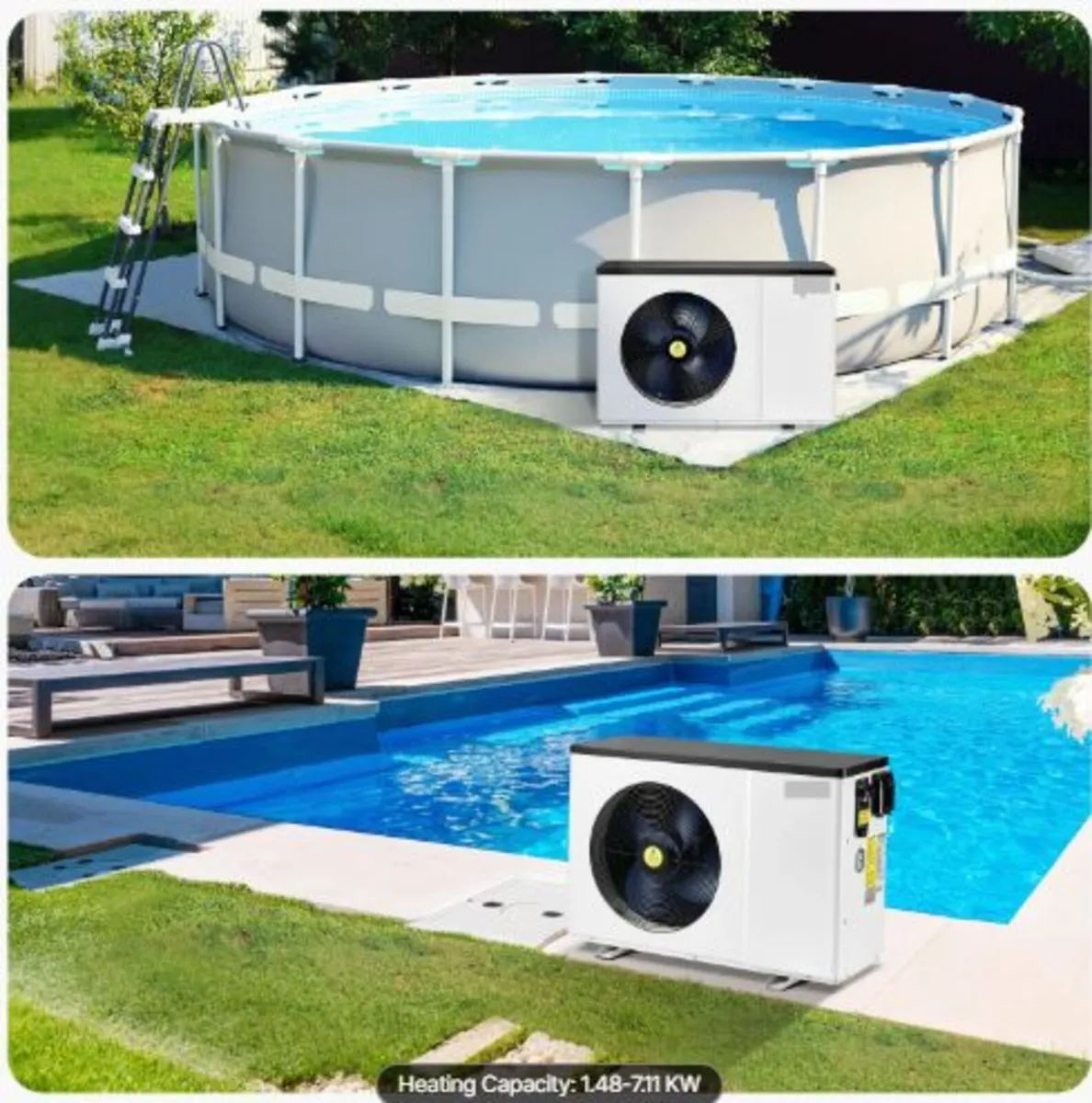 Electric Pool Heat Pump,1.48-7.11kW Heating Capaci - Image 4