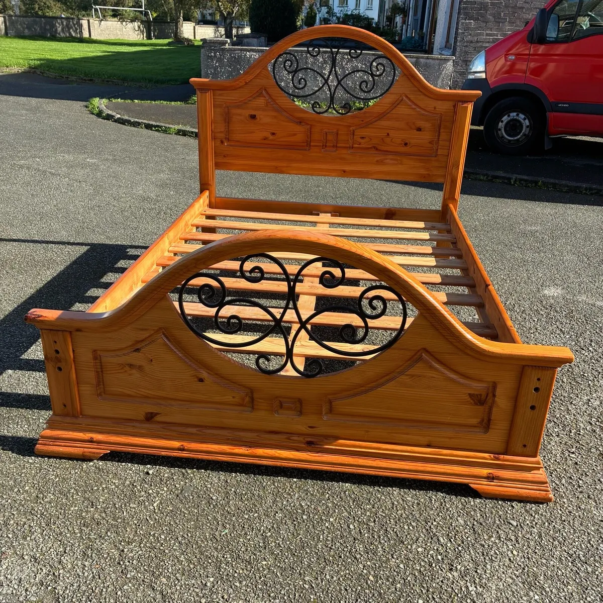 Double Solid Pine Double abed Frame - Image 1