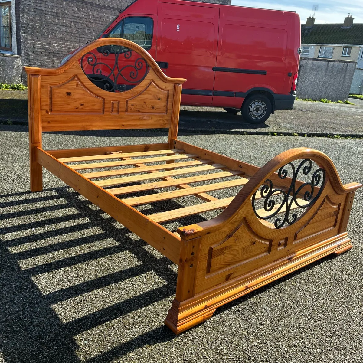 Double Solid Pine Double abed Frame - Image 2