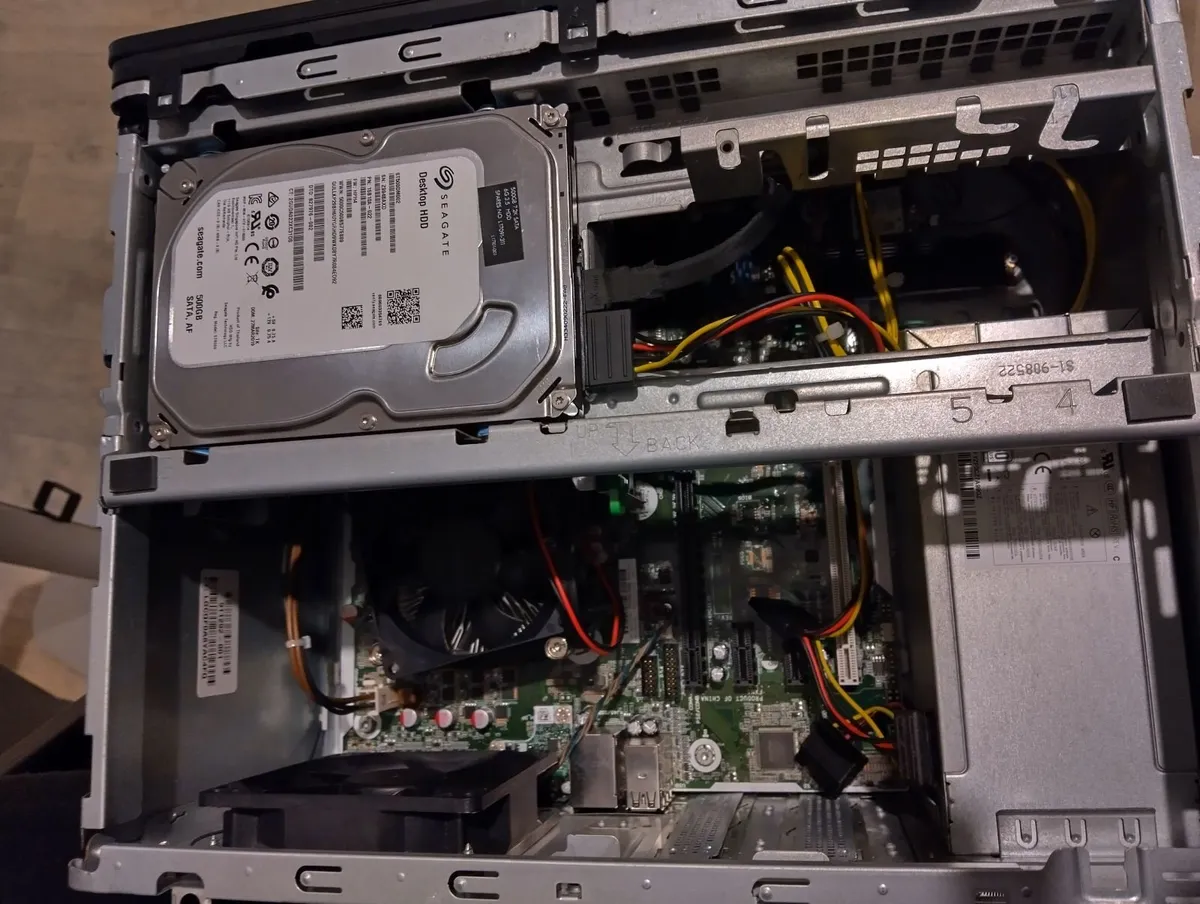 HP ProDesk 600 G3 MT (i5 6th Gen) and power cable - Image 3